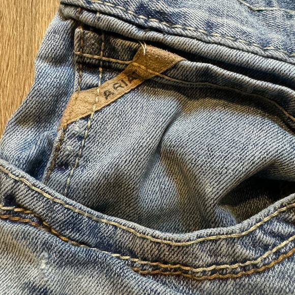 Ariat Men’s Vintage Striaght Leg Jeans 36x36 Light Wash Denim Classic Fit M1 - Picture 7 of 16